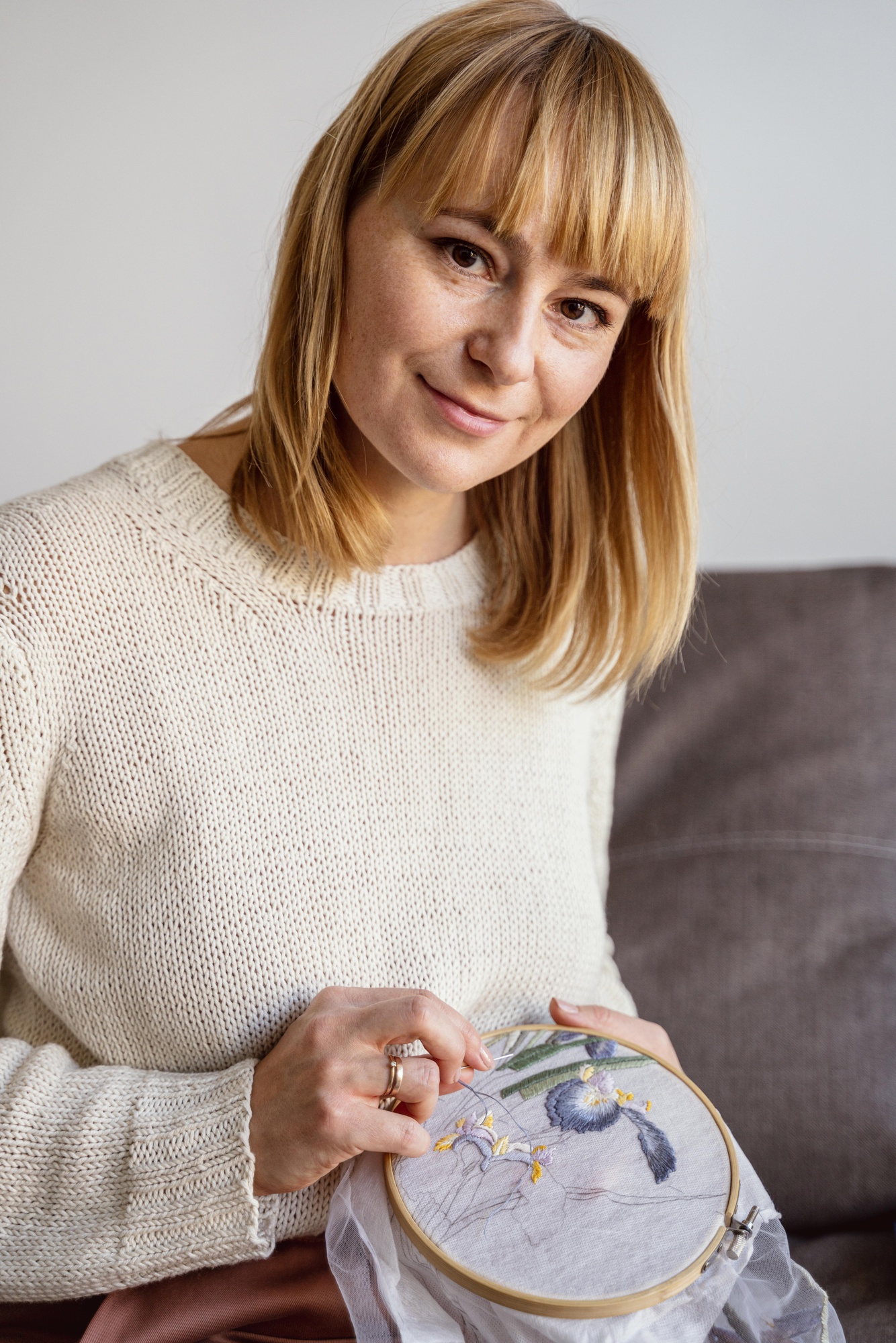 portret mistrzyni haftu Anna